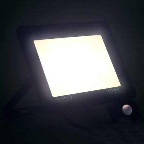 Spotlight met sensor LED 100 W koudwit