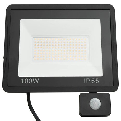 Spotlight met sensor LED 100 W koudwit