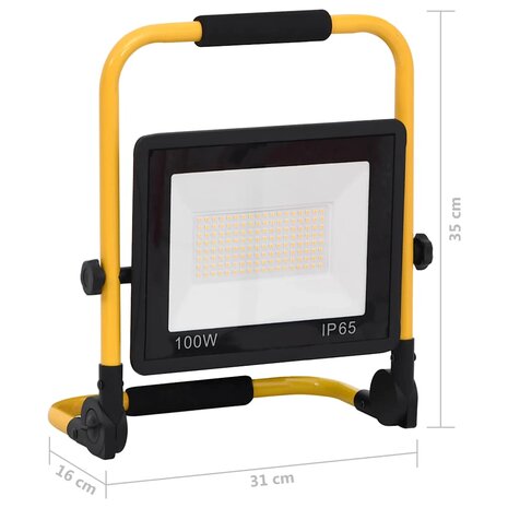 Spotlight met handvat LED 100 W koudwit