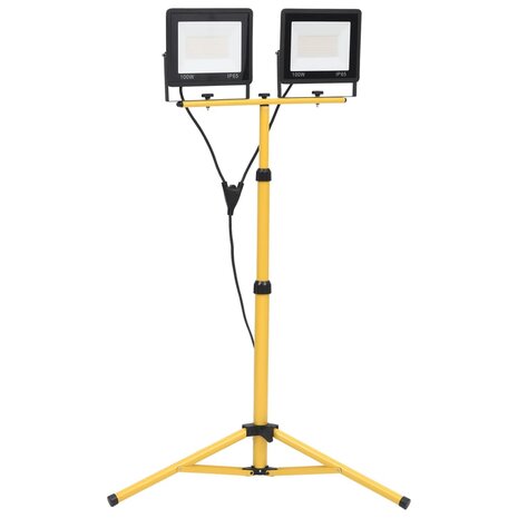 Spotlight met statief LED 2x100 W koudwit