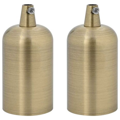 Lamphouders 2 st brons E27