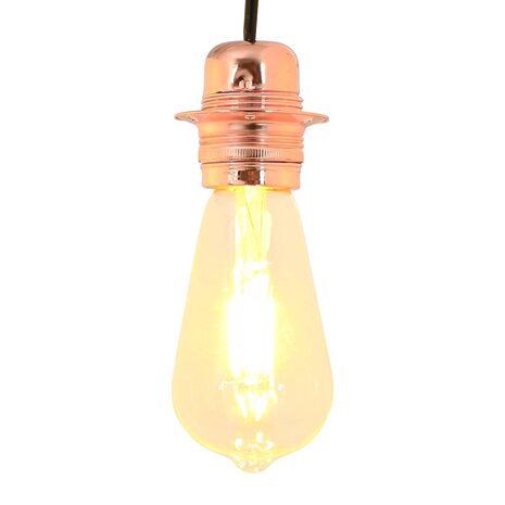 Lamphouders 2 st roségoud E27