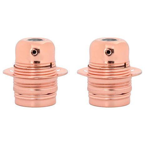 Lamphouders 2 st roségoud E27