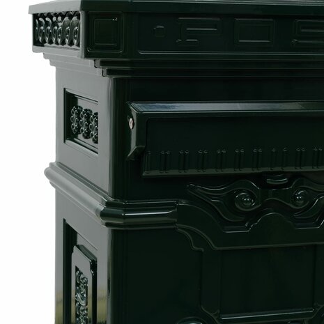 Pilaar brievenbus vintage stijl roestbestendig aluminium groen