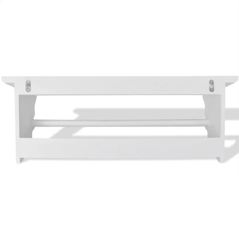 Kapstok barokstijl MDF wit
