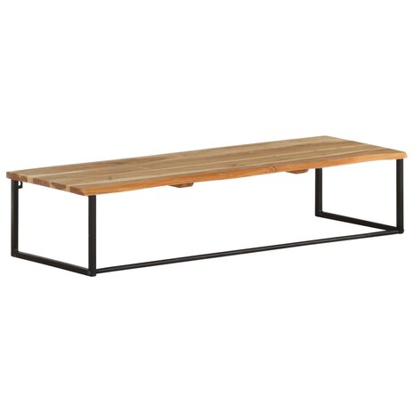 Kapstok met schap 100x35x22 cm massief acaciahout