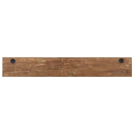 Wandkapstok met 5 haken 100x2,5x15 cm massief gerecycled hout