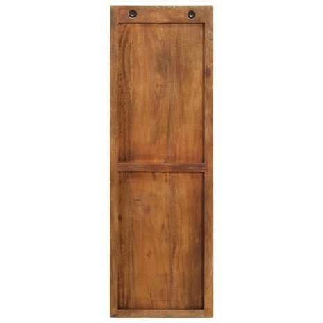 Wandkapstokken 2 st 36x3x110 cm massief gerecycled hout