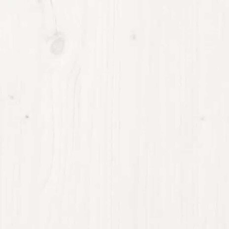Kledingrek 100x45x150 cm massief grenenhout wit