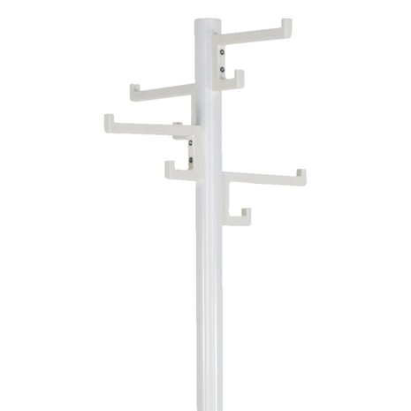 Kapstok staand met 8 haken Porcelain 178 cm wit