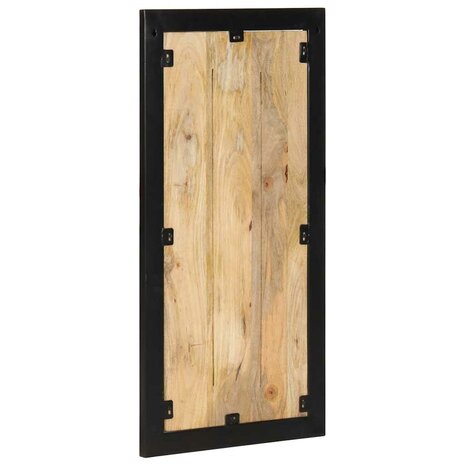Kapstok 40x2x80 cm massief ruw mangohout