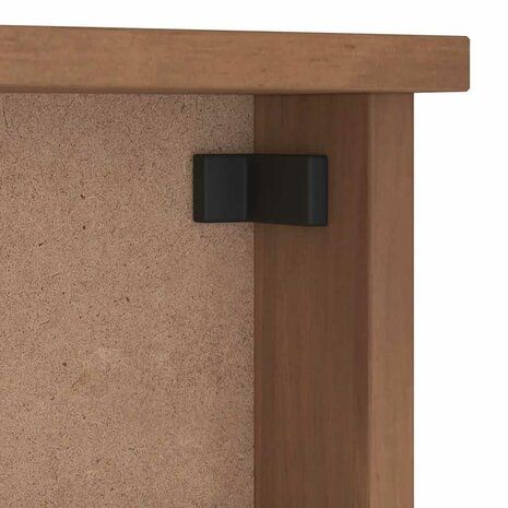 Wandkapstok SANDNES 45x12x35 cm massief grenenhout