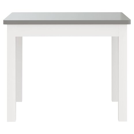 3-delige Kindertafel- en stoelenset MDF wit en grijs