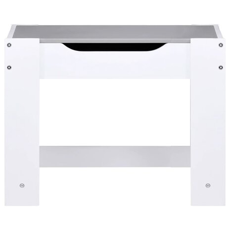 Kindertafel met 2 stoelen MDF wit