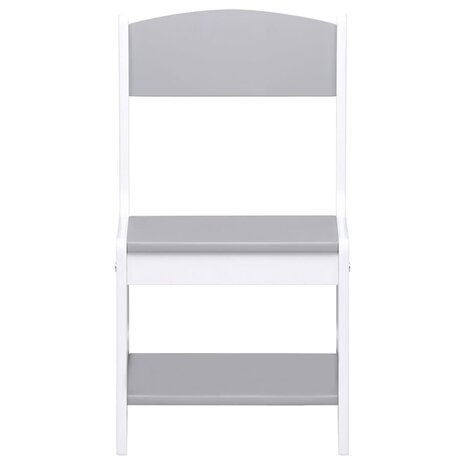 Kindertafel met 2 stoelen MDF wit