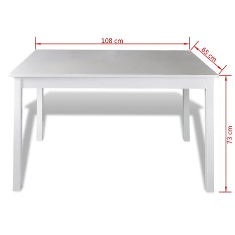 5-delige Eethoek wit