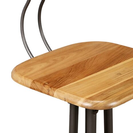 Barset massief gerecycled teakhout 3-delig