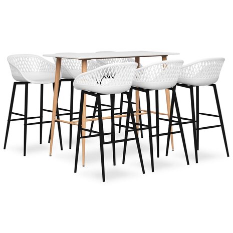 7-delige Barset wit
