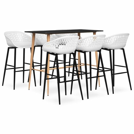 7-delige Barset zwart en wit