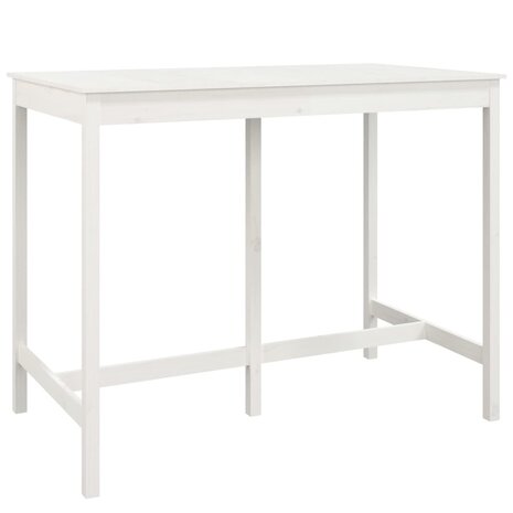 7-delige Barset massief grenenhout wit