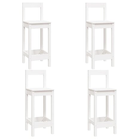 5-delige Barset massief grenenhout wit