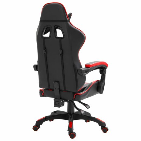 Gamestoel kunstleer rood