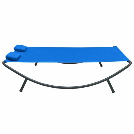Loungebed stof blauw