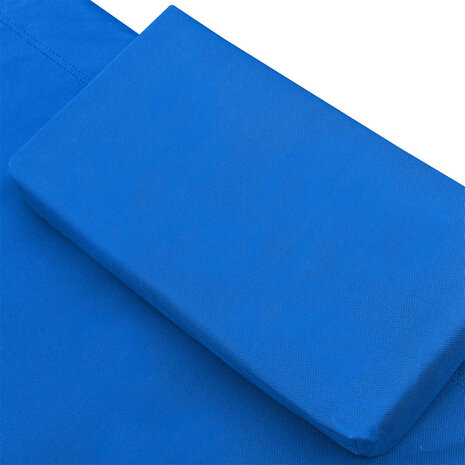 Loungebed stof blauw