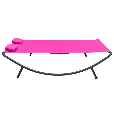 Loungebed stof roze