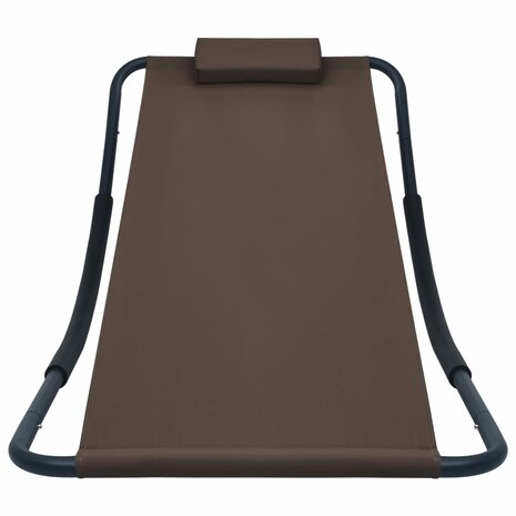 Tuinbed 200x90 cm staal bruin