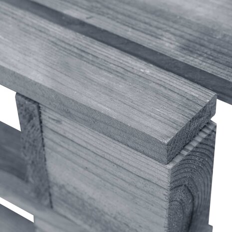 Tuinhocker pallet hout grijs