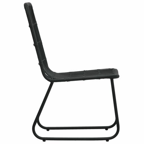 5-delige Tuinset poly rattan en glas