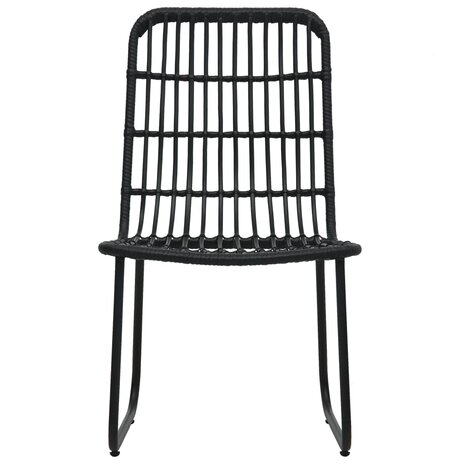 5-delige Tuinset poly rattan en glas