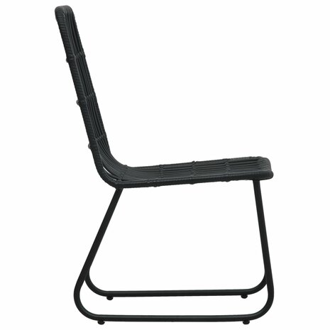 5-delige Tuinset poly rattan en glas