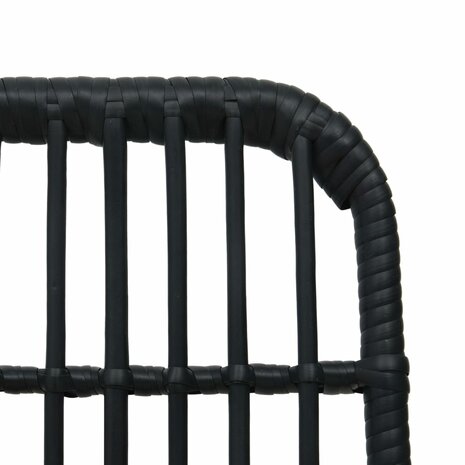 5-delige Tuinset poly rattan en glas