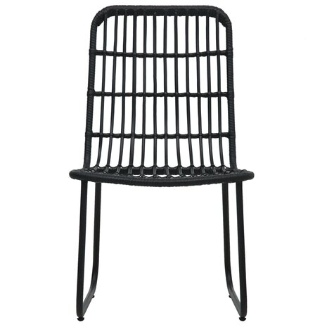 5-delige Tuinset poly rattan en glas