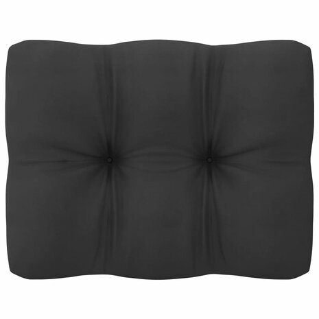 6-delige Loungeset met kussens massief grenenhout