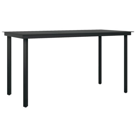 5-delige Tuinset grijs en zwart
