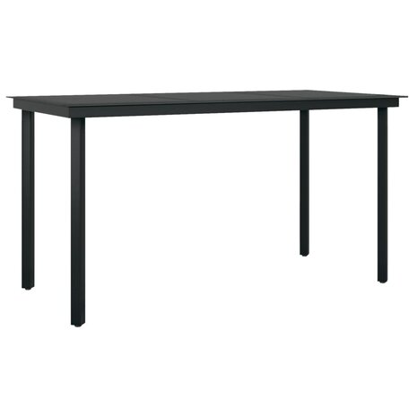 7-delige Tuinset grijs en zwart