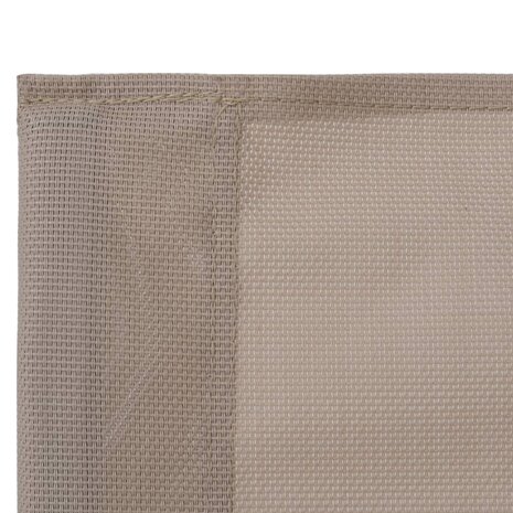 4-delige Loungeset stof en staal taupe