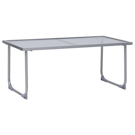 4-delige Loungeset stof en staal taupe