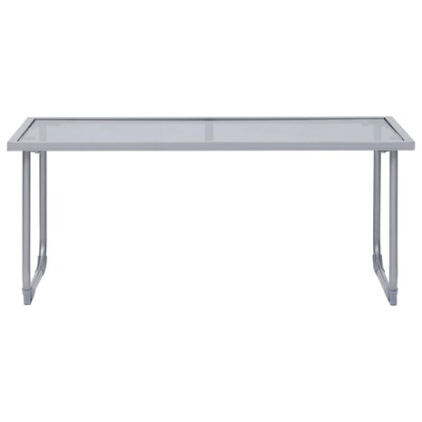 4-delige Loungeset stof en staal taupe