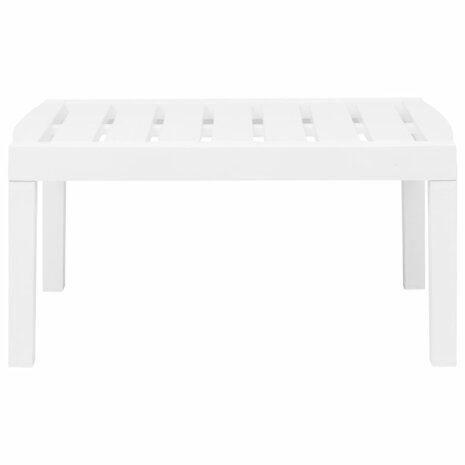 3-delige Loungeset kunststof wit
