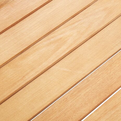 7-delige Tuinset poly rattan en acaciahout grijs