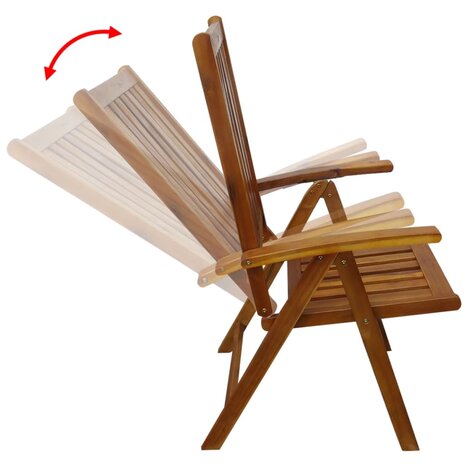 7-delige Tuinset massief acaciahout