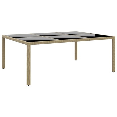 11-delige Tuinset poly rattan beige
