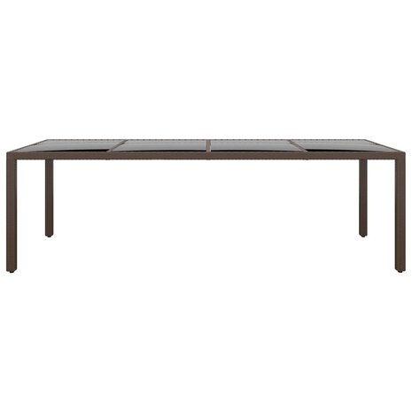11-delige Tuinset poly rattan bruin