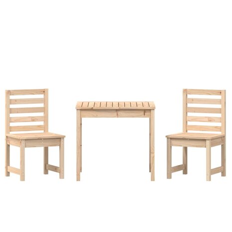 3-delige Bistroset massief grenenhout