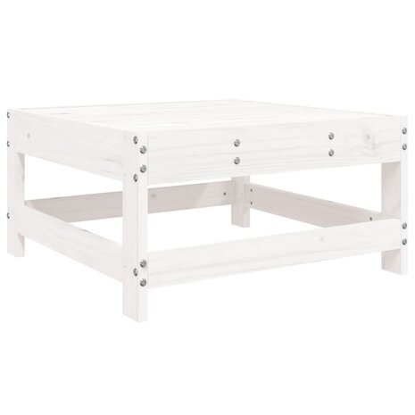 5-delige Loungeset massief grenenhout wit