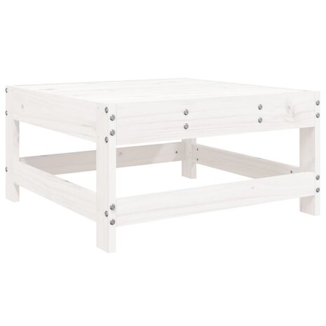 5-delige Loungeset massief grenenhout wit